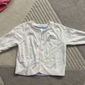 Vineyard Vine white cardigan sweater
